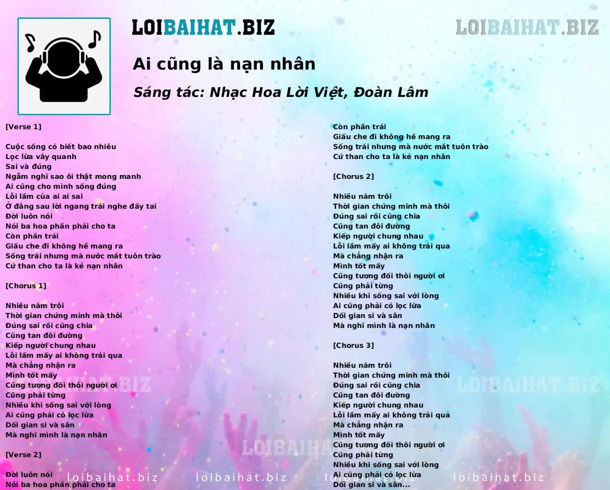 Ai cũng là nạn nhân
