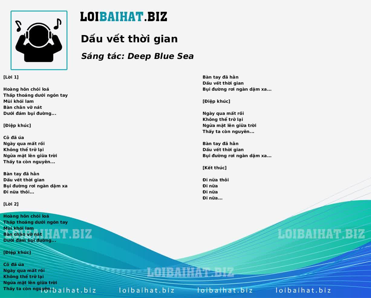 Dấu vết thời gian