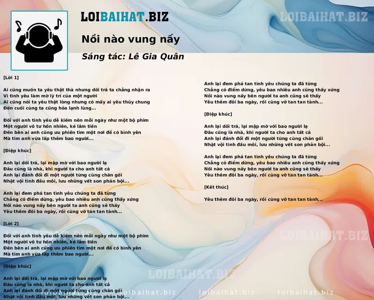Nồi nào vung nấy