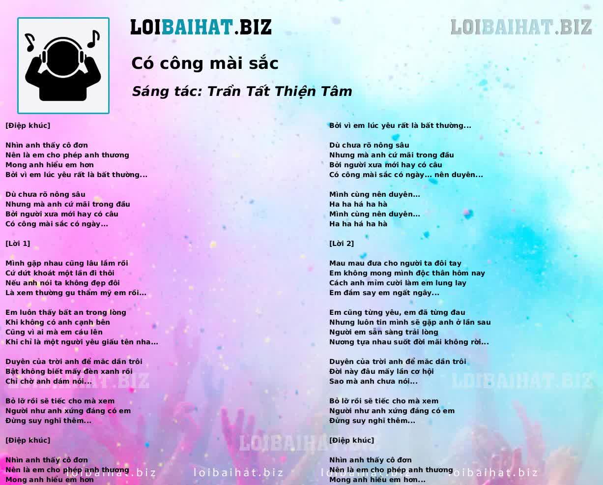 Có công mài sắc