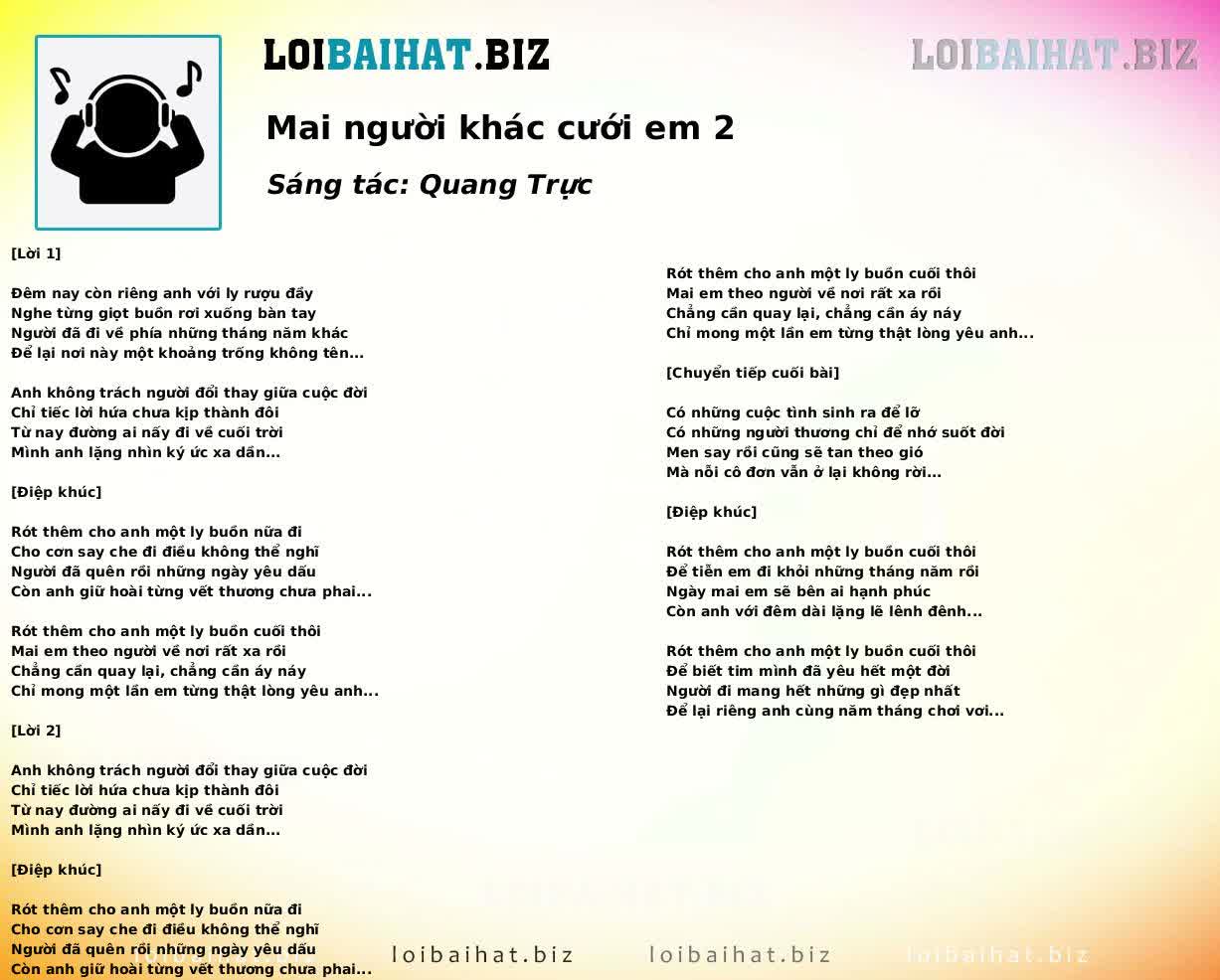 Mai người khác cưới em 2