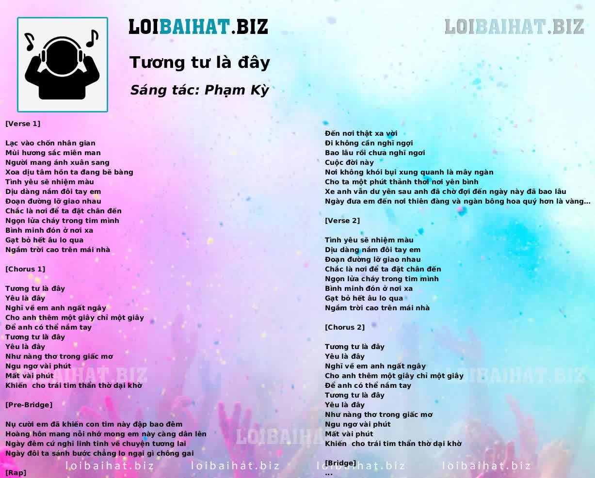Tương tư là đây