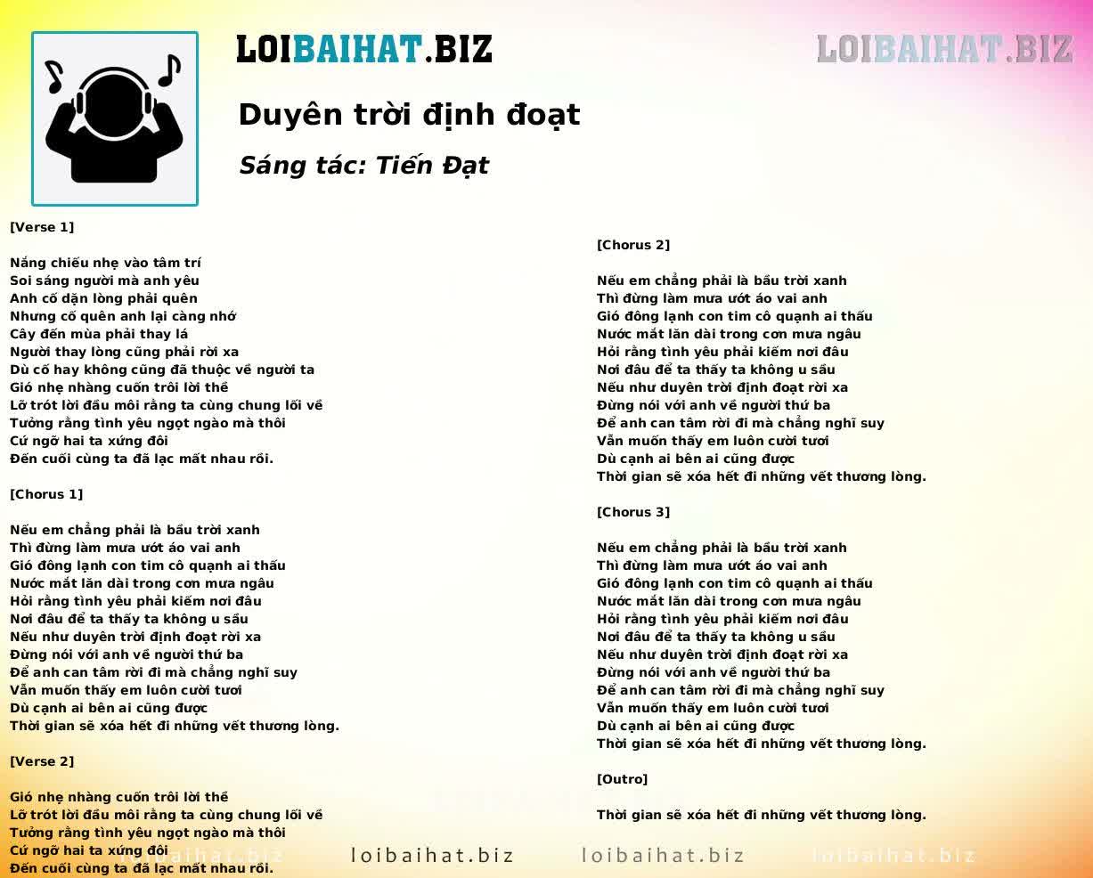 Duyên trời định đoạt
