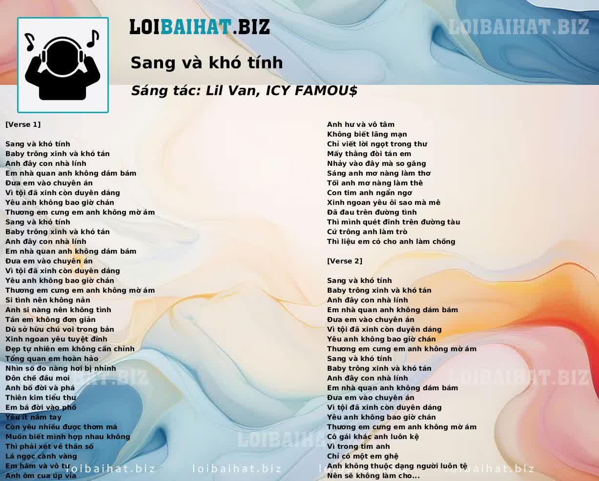 Sang và khó tính