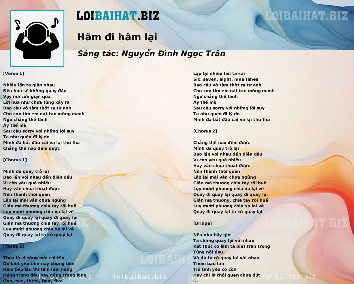 Hâm đi hâm lại