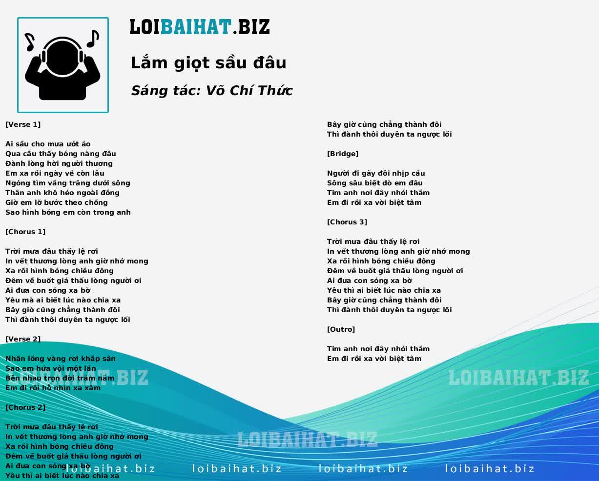 Lắm giọt sầu đâu