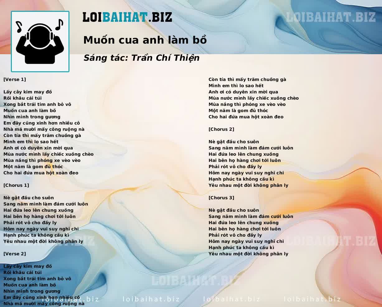 Muốn cua anh làm bồ