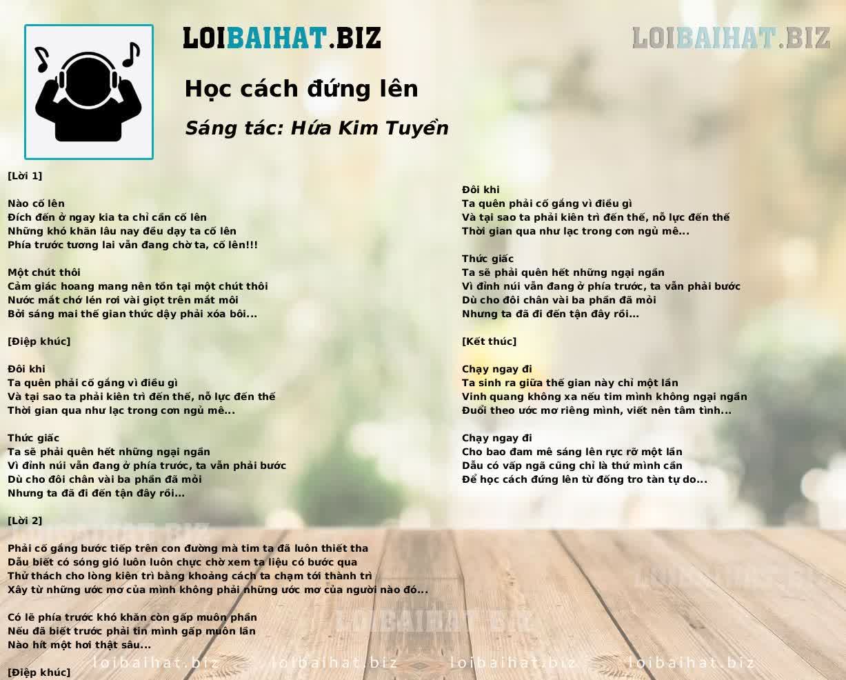 Học cách đứng lên