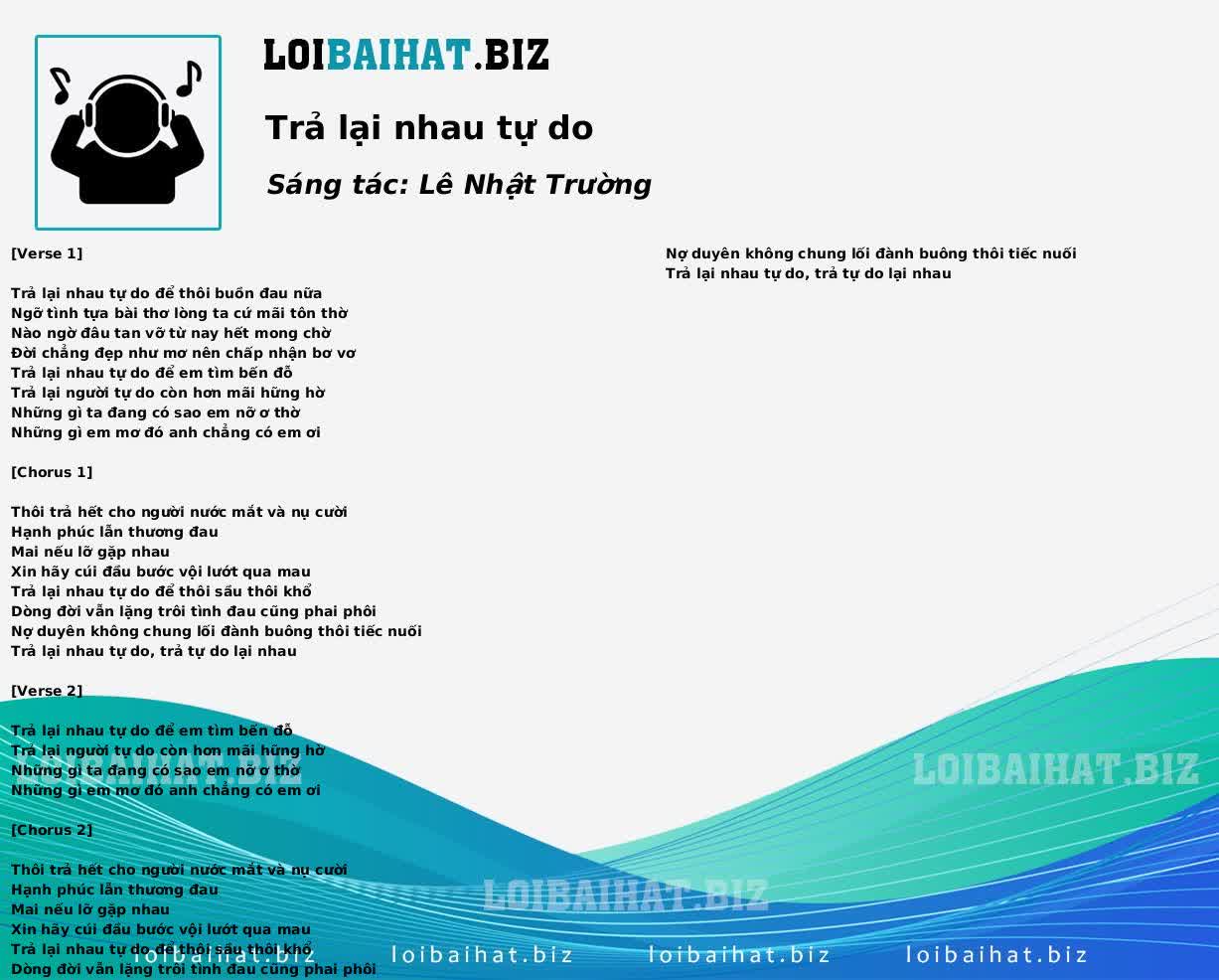 Trả lại nhau tự do