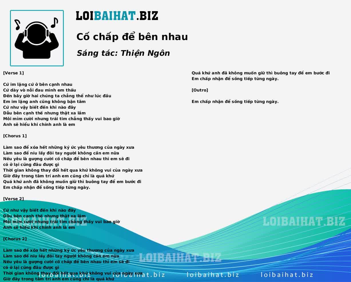 Cố chấp để bên nhau