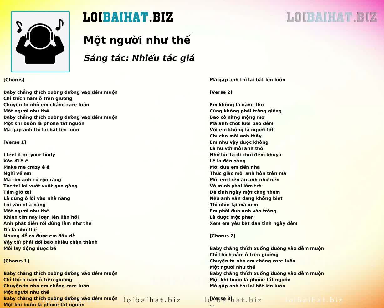 Một người như thế