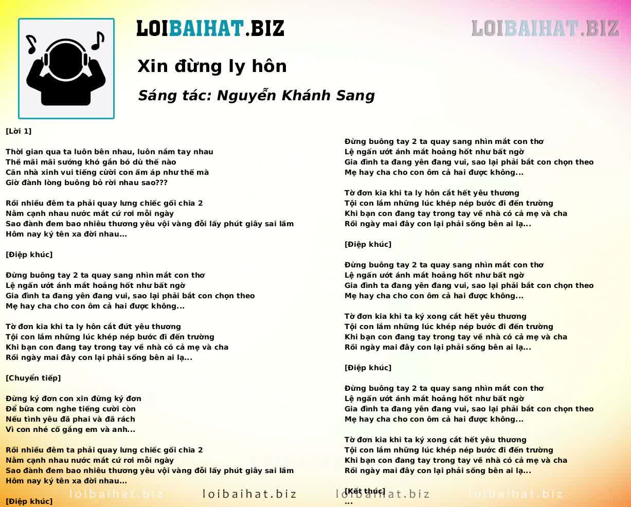 Xin đừng ly hôn