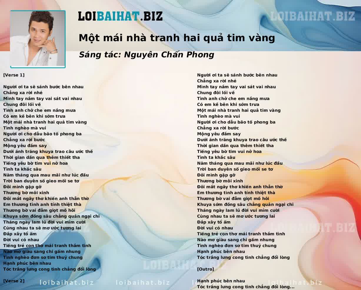 Một mái nhà tranh hai quả tim vàng