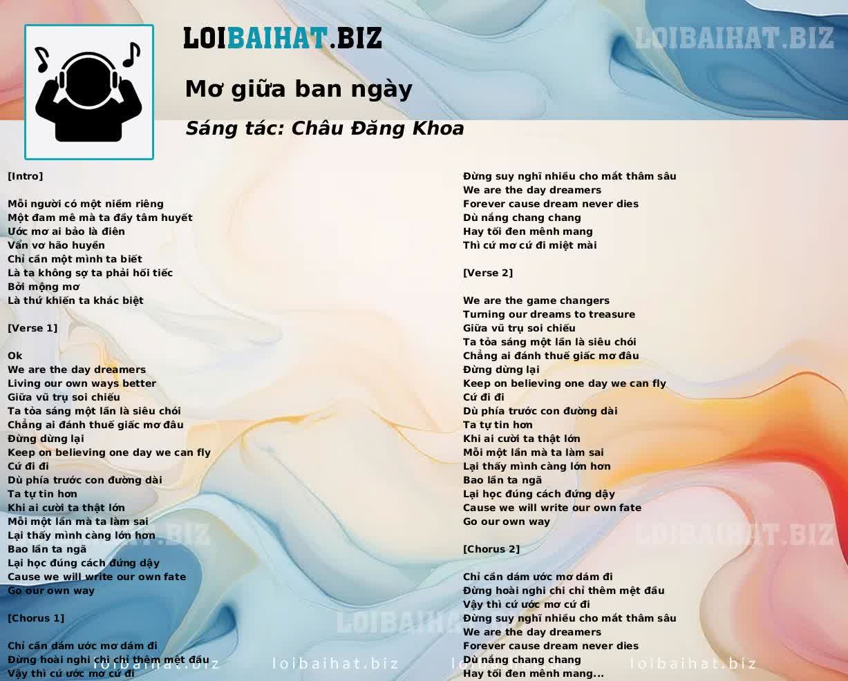 Mơ giữa ban ngày