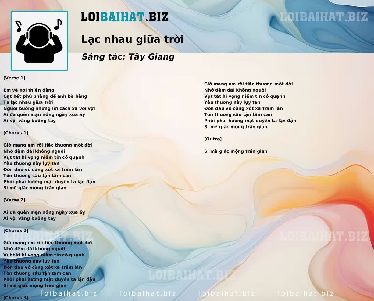 Lạc nhau giữa trời