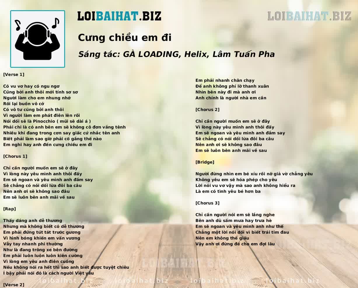 Cưng chiều em đi