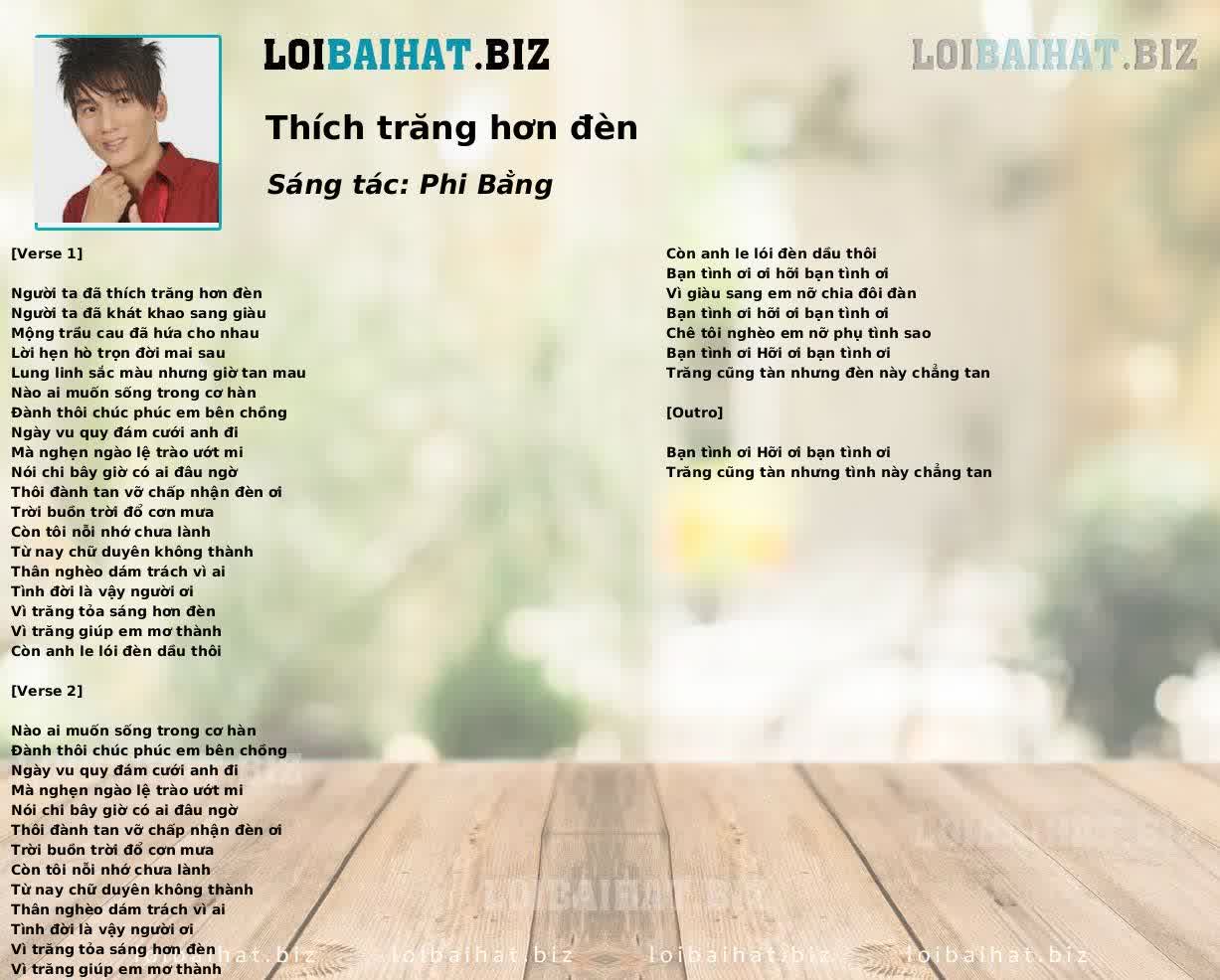 Thích trăng hơn đèn