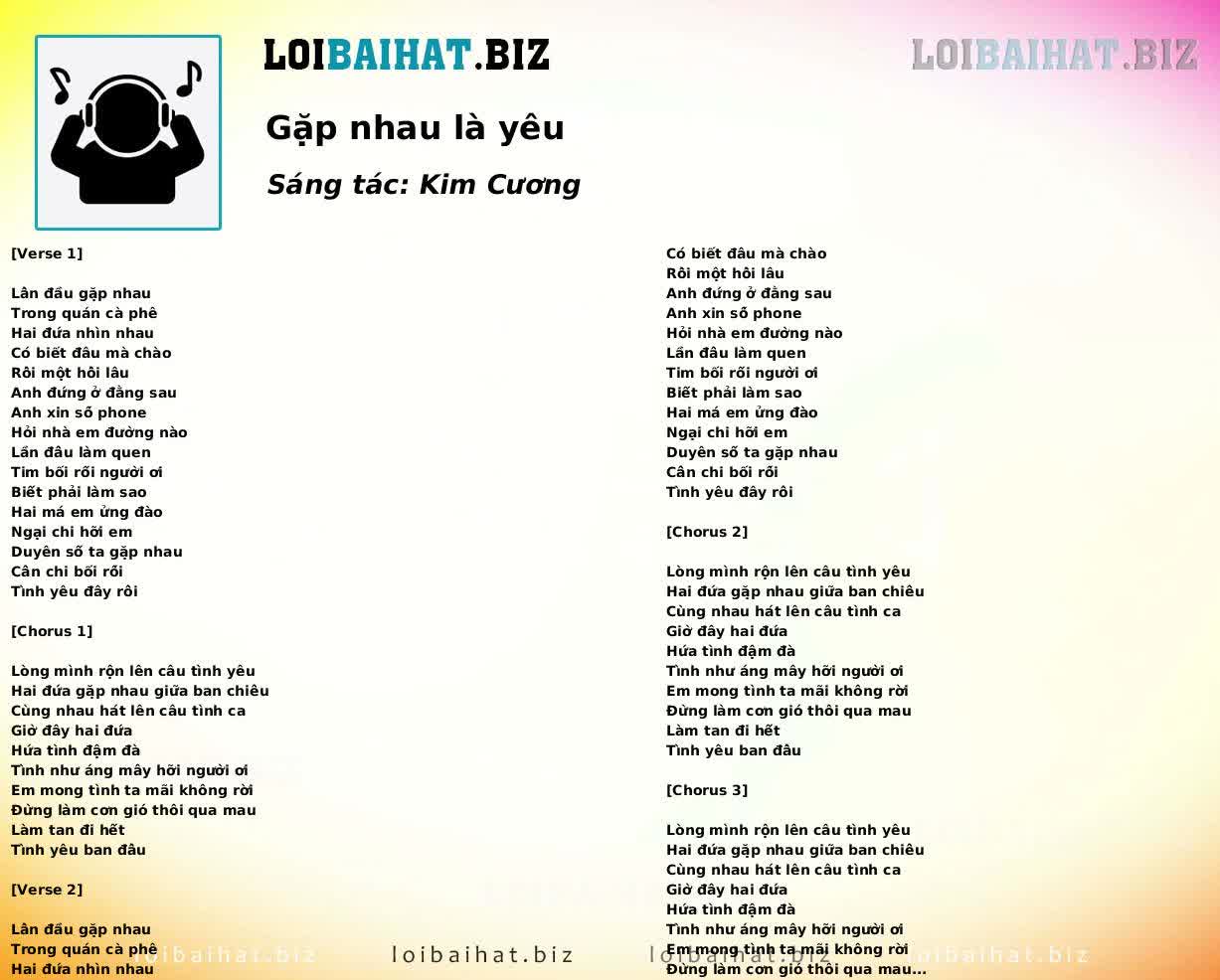 Gặp nhau là yêu