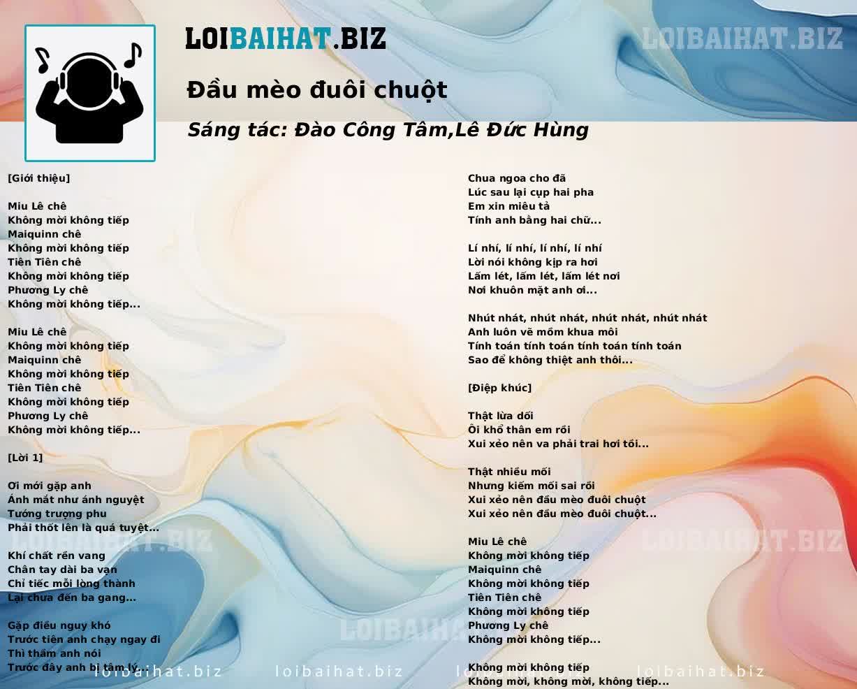 Đầu mèo đuôi chuột