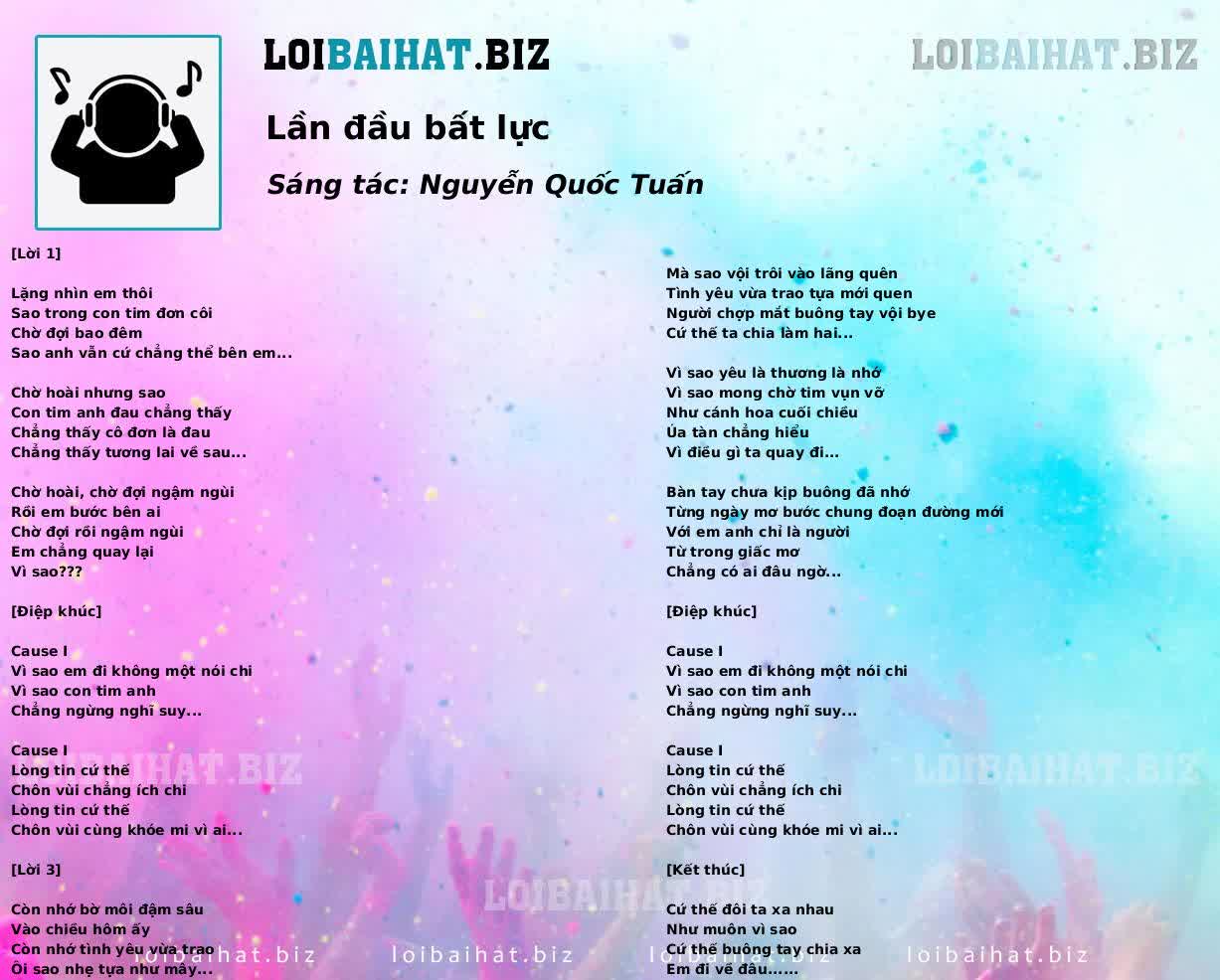 Lần đầu bất lực