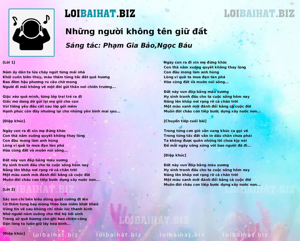 Những người không tên giữ đất