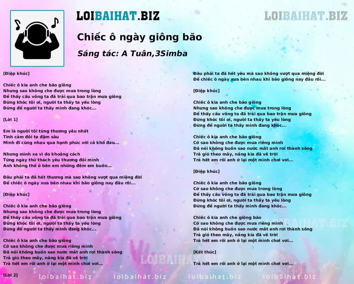 Chiếc ô ngày giông bão