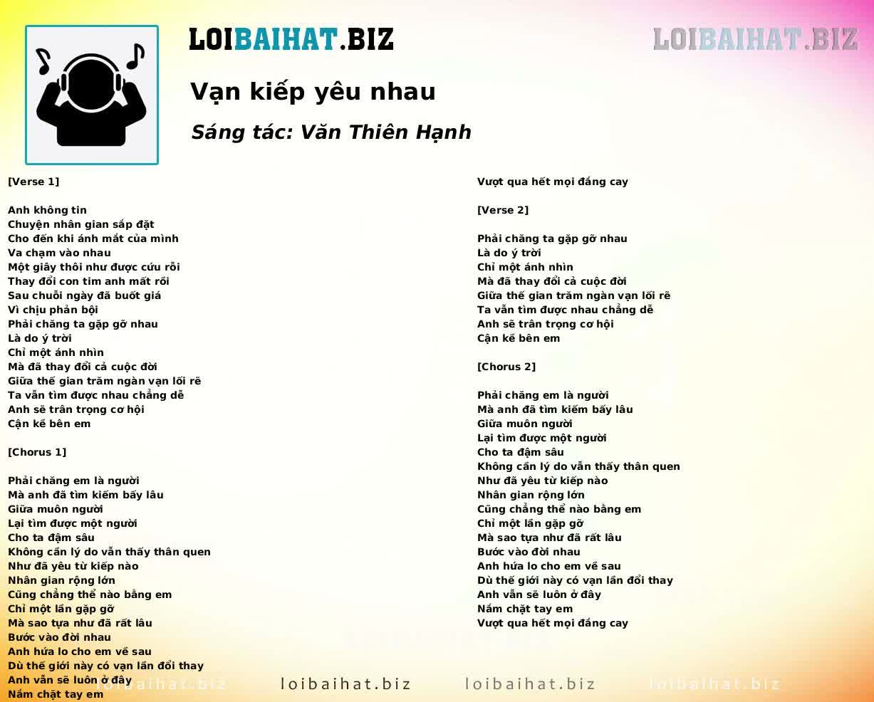 Vạn kiếp yêu nhau