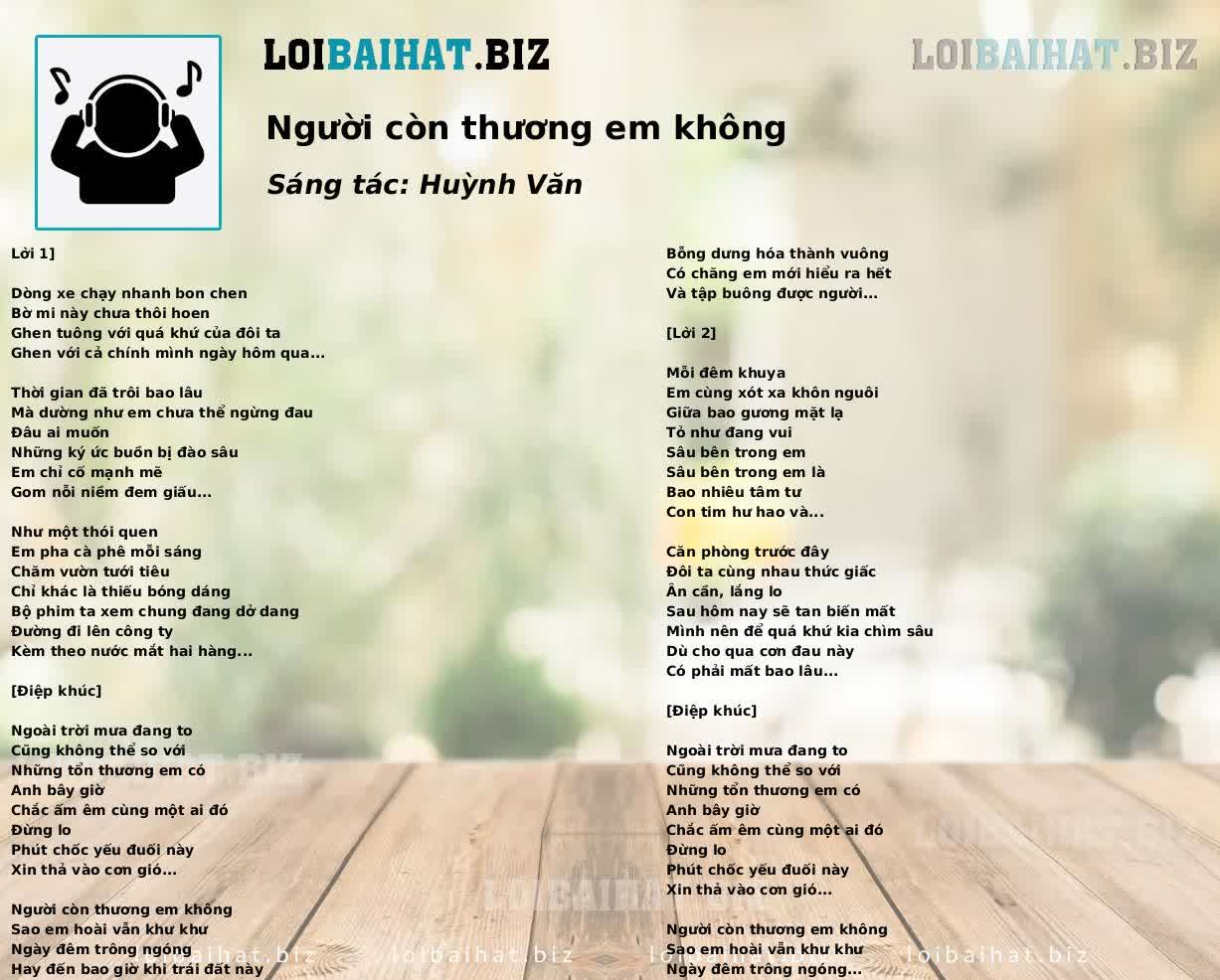 Người còn thương em không