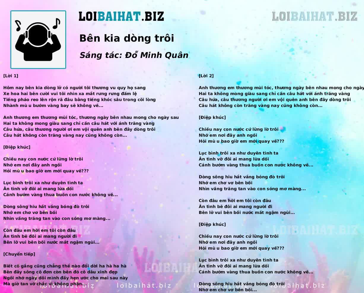 Bên kia dòng trôi