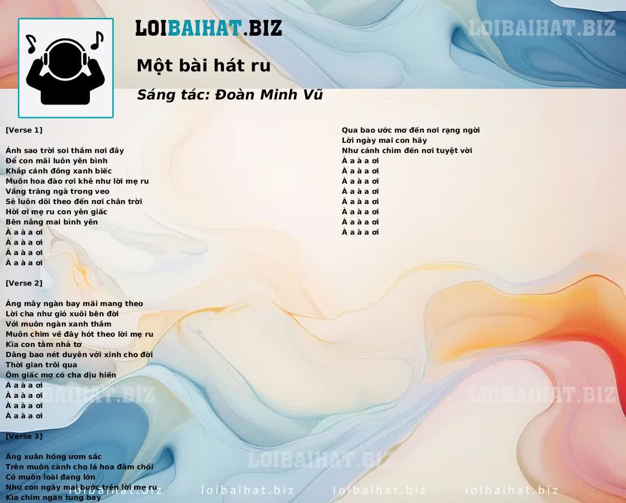 Một bài hát ru