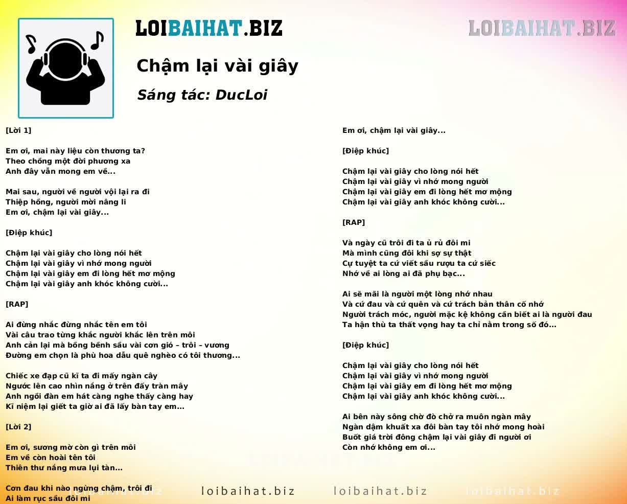 Chậm lại vài giây