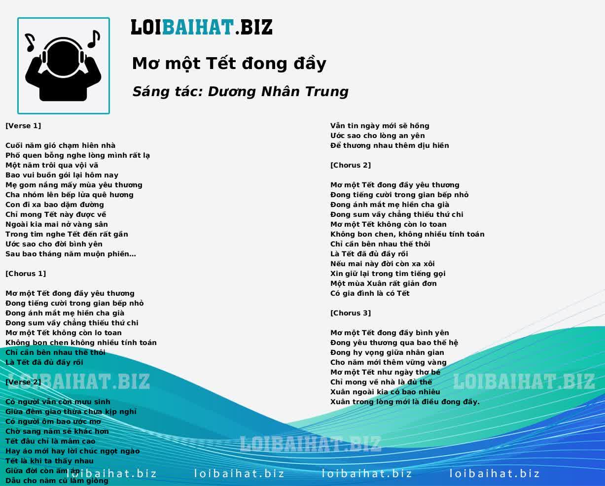 Mơ một Tết đong đầy