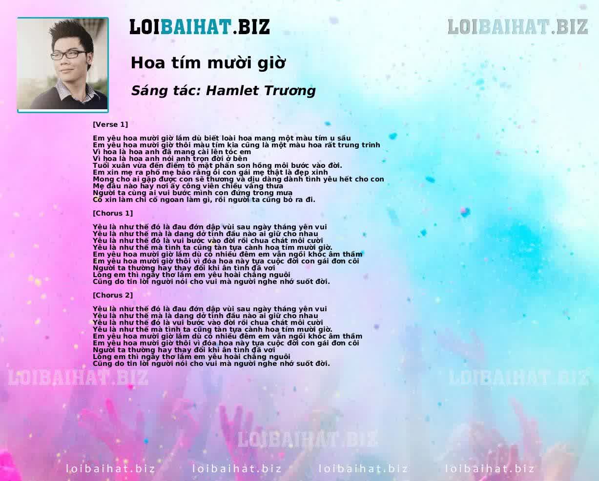 Hoa tím mười giờ