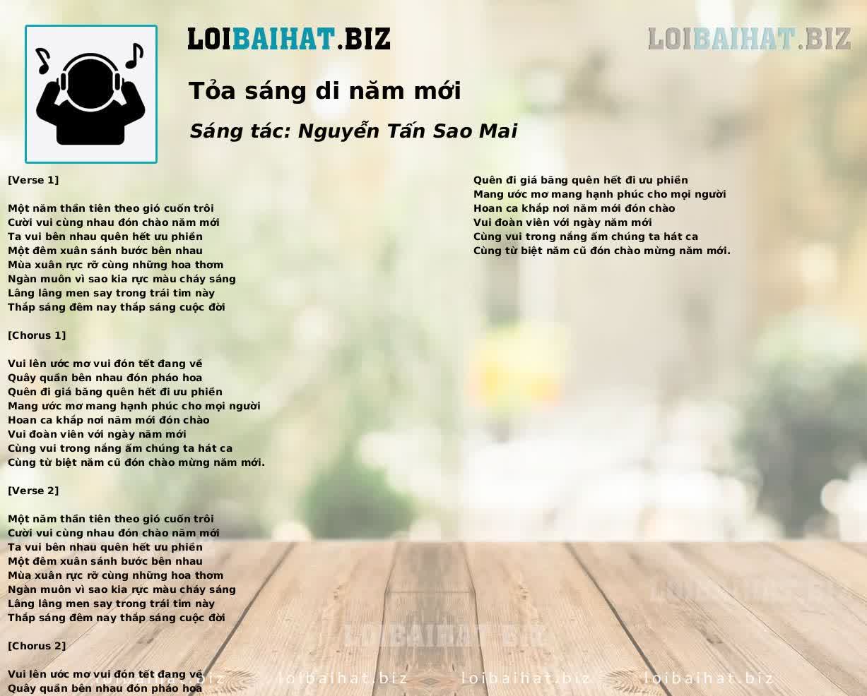 Tỏa sáng di năm mới