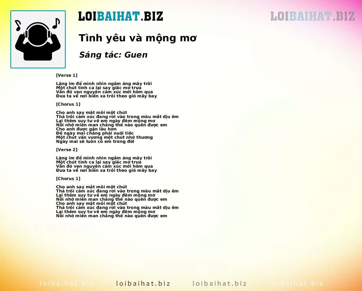 Tình yêu và mộng mơ