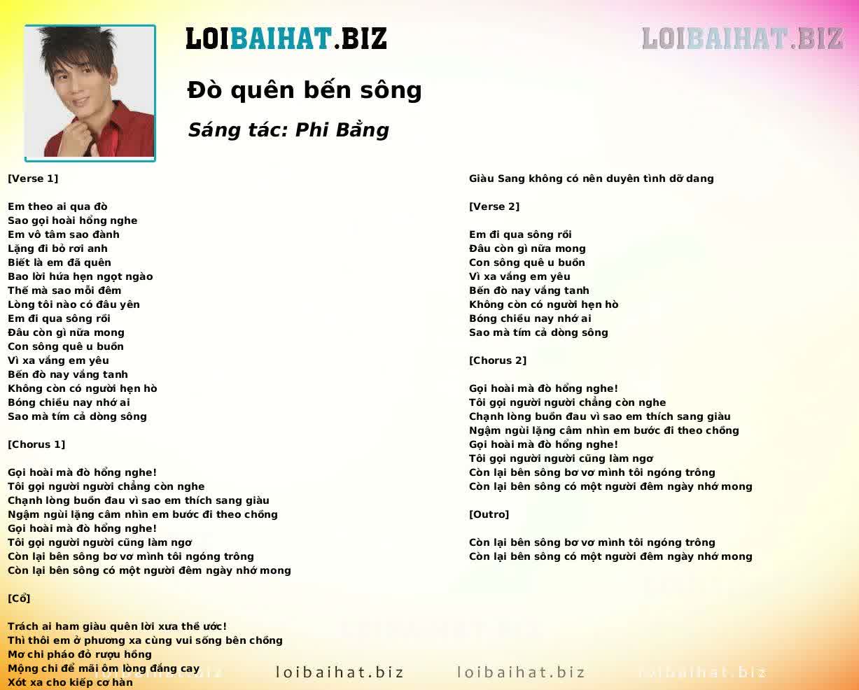 Đò quên bến sông