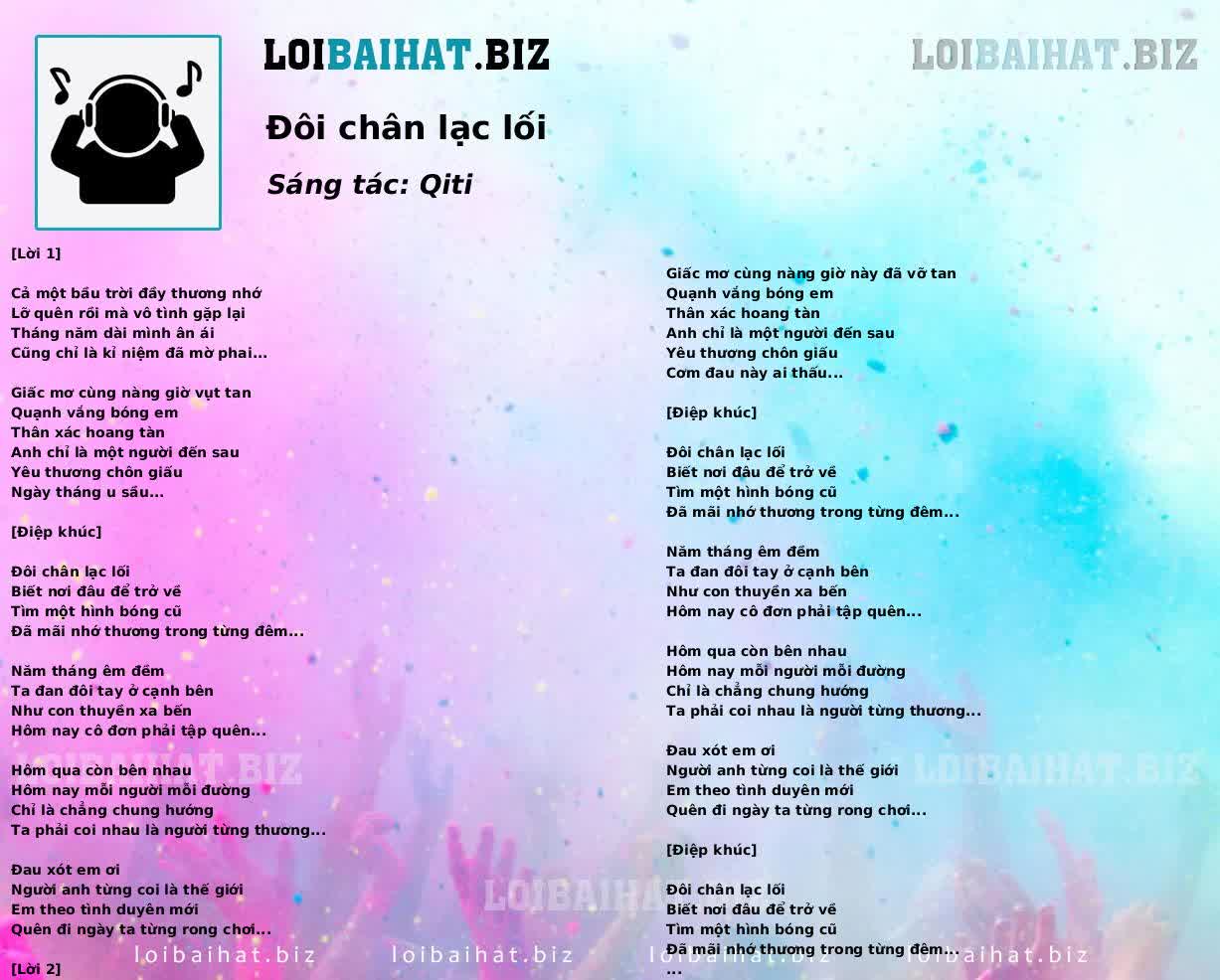 Đôi chân lạc lối