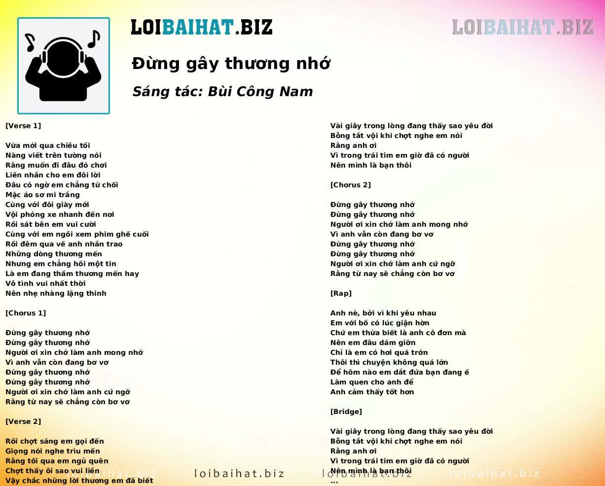 Đừng gây thương nhớ