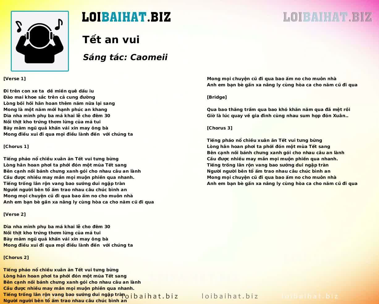 Tết an vui