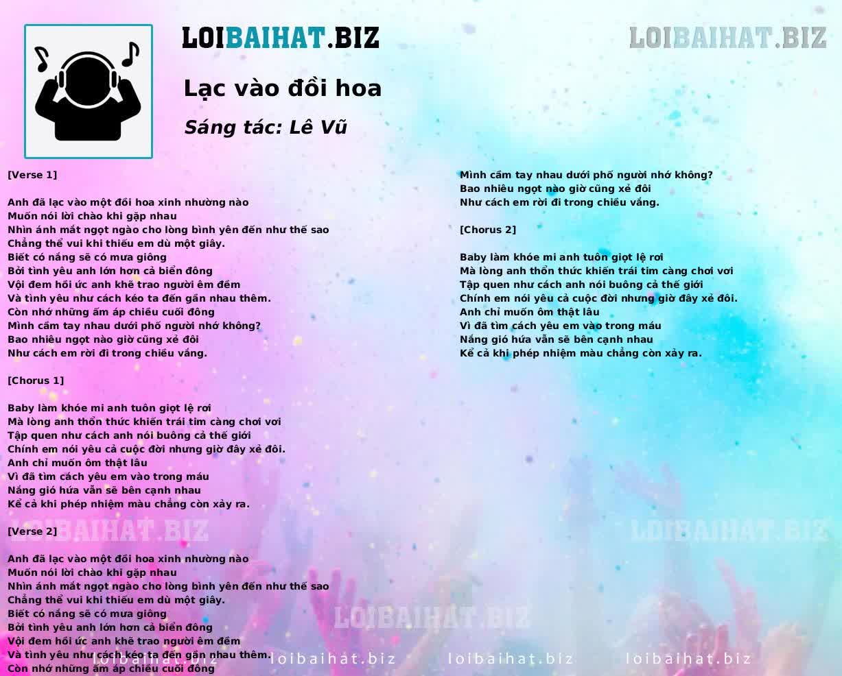 Lạc vào đồi hoa