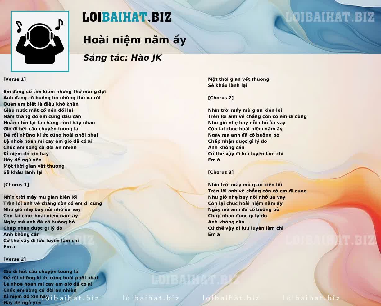 Hoài niệm năm ấy