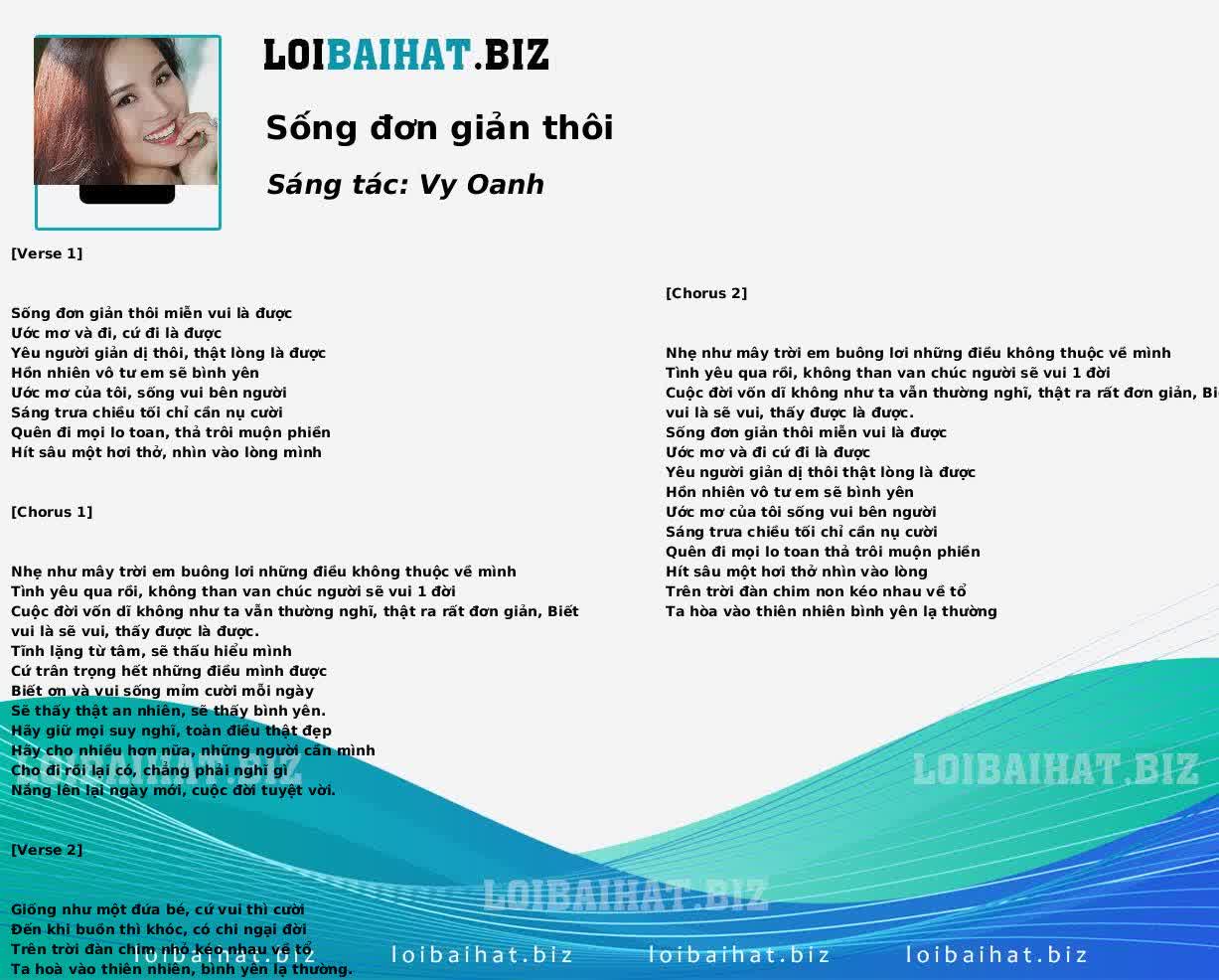 Sống đơn giản thôi