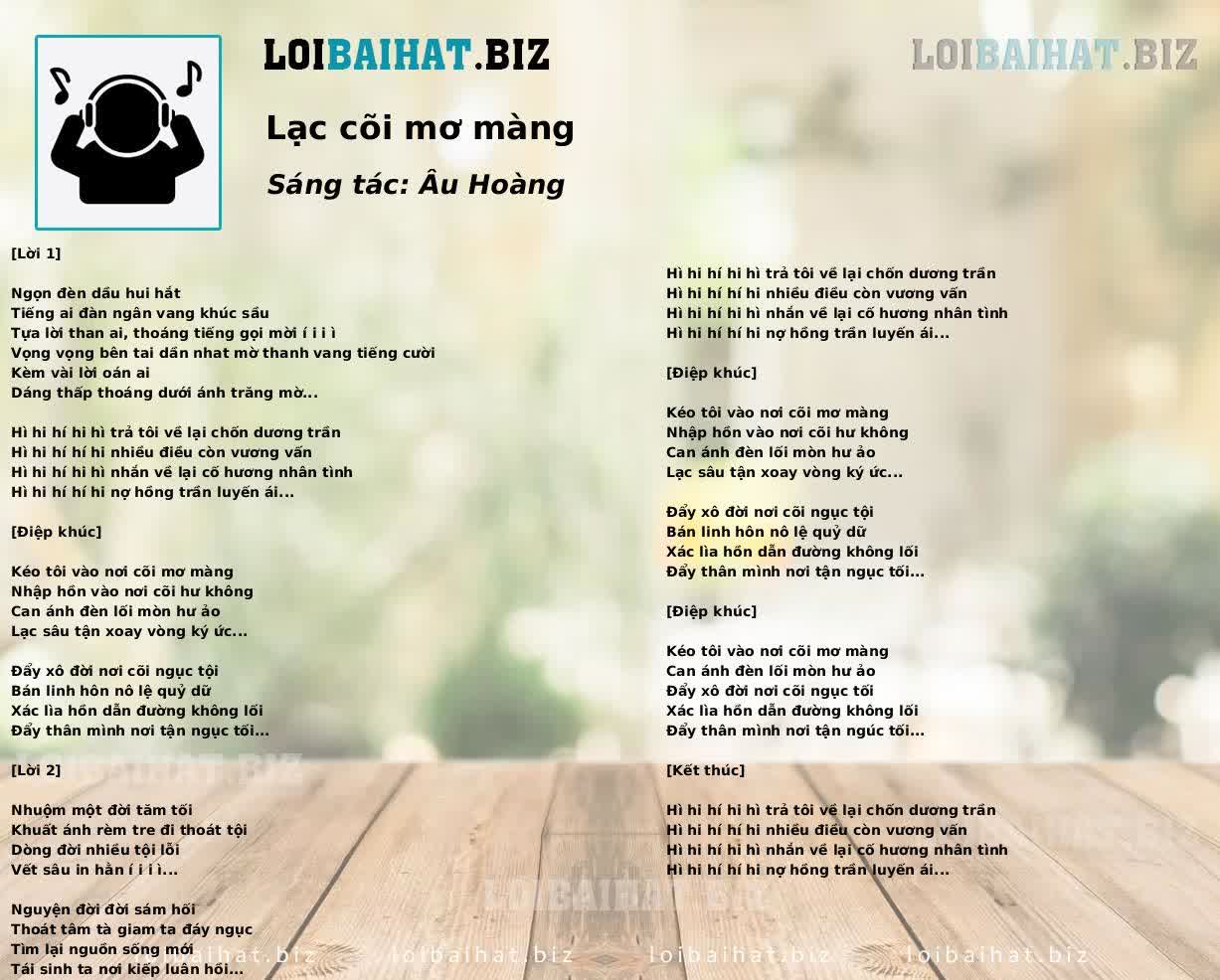 Lạc cõi mơ màng