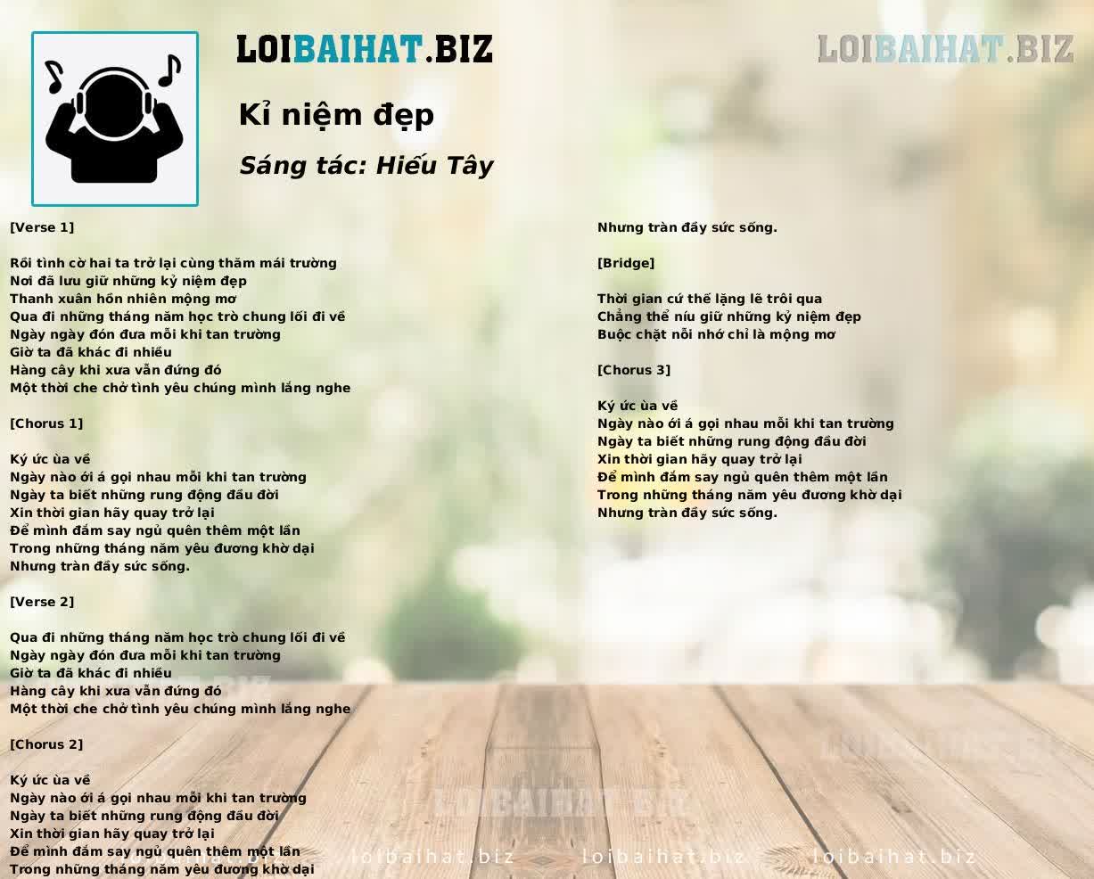 Kỉ niệm đẹp