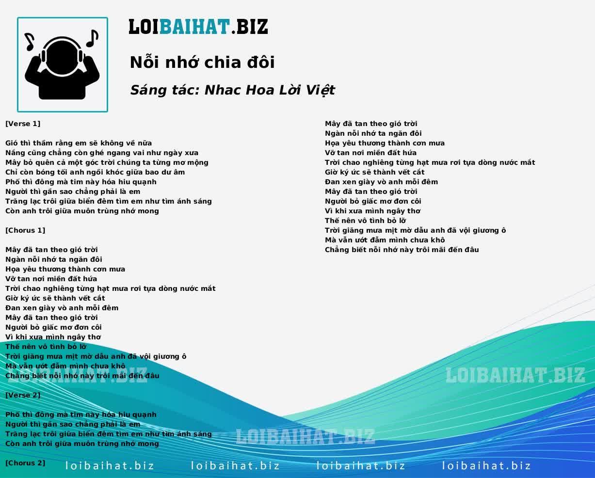 Nỗi nhớ chia đôi