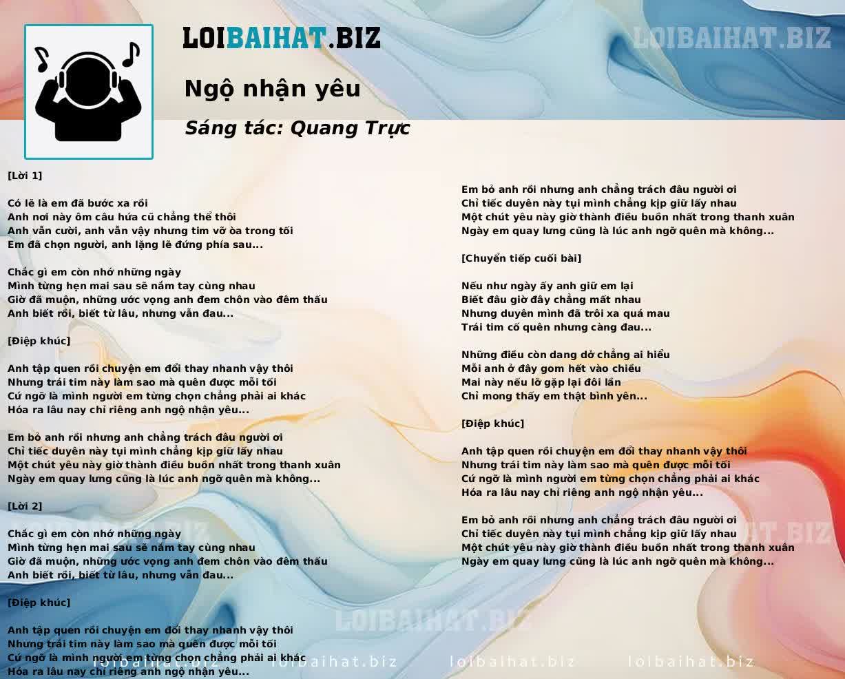 Ngộ nhận yêu