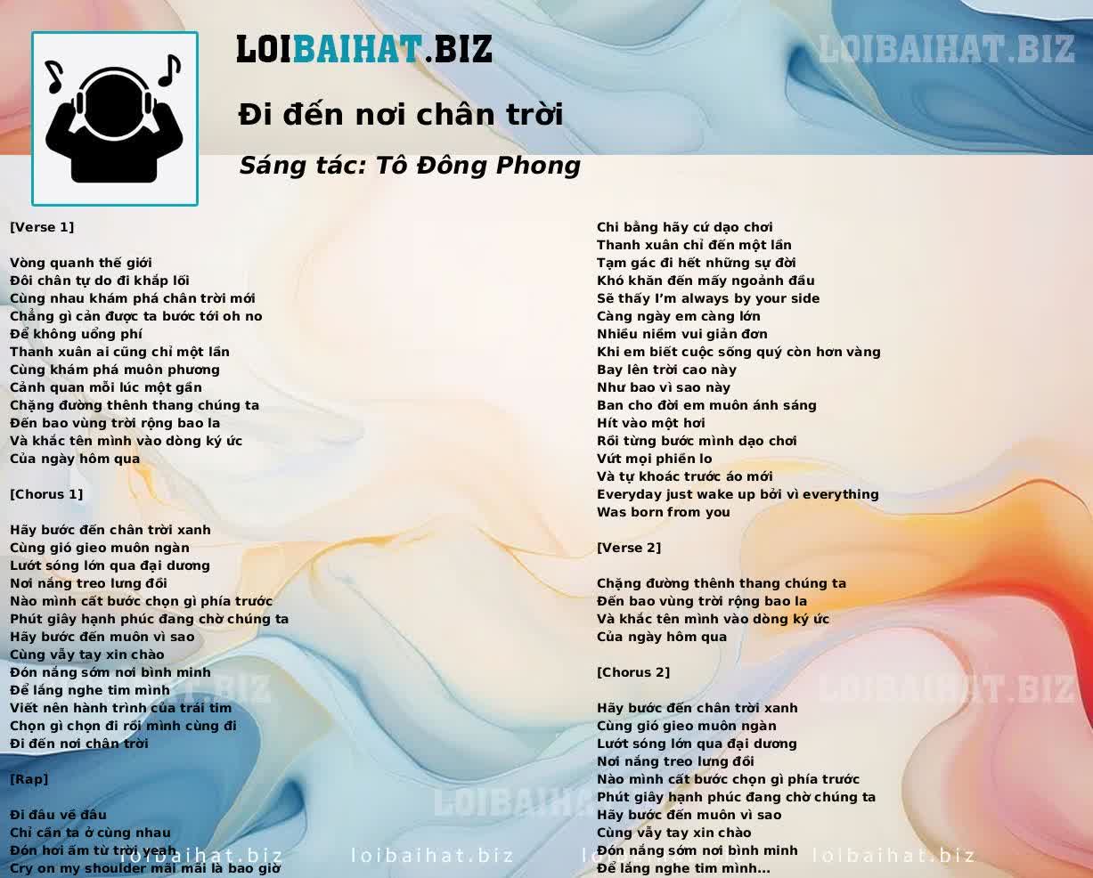 Đi đến nơi chân trời