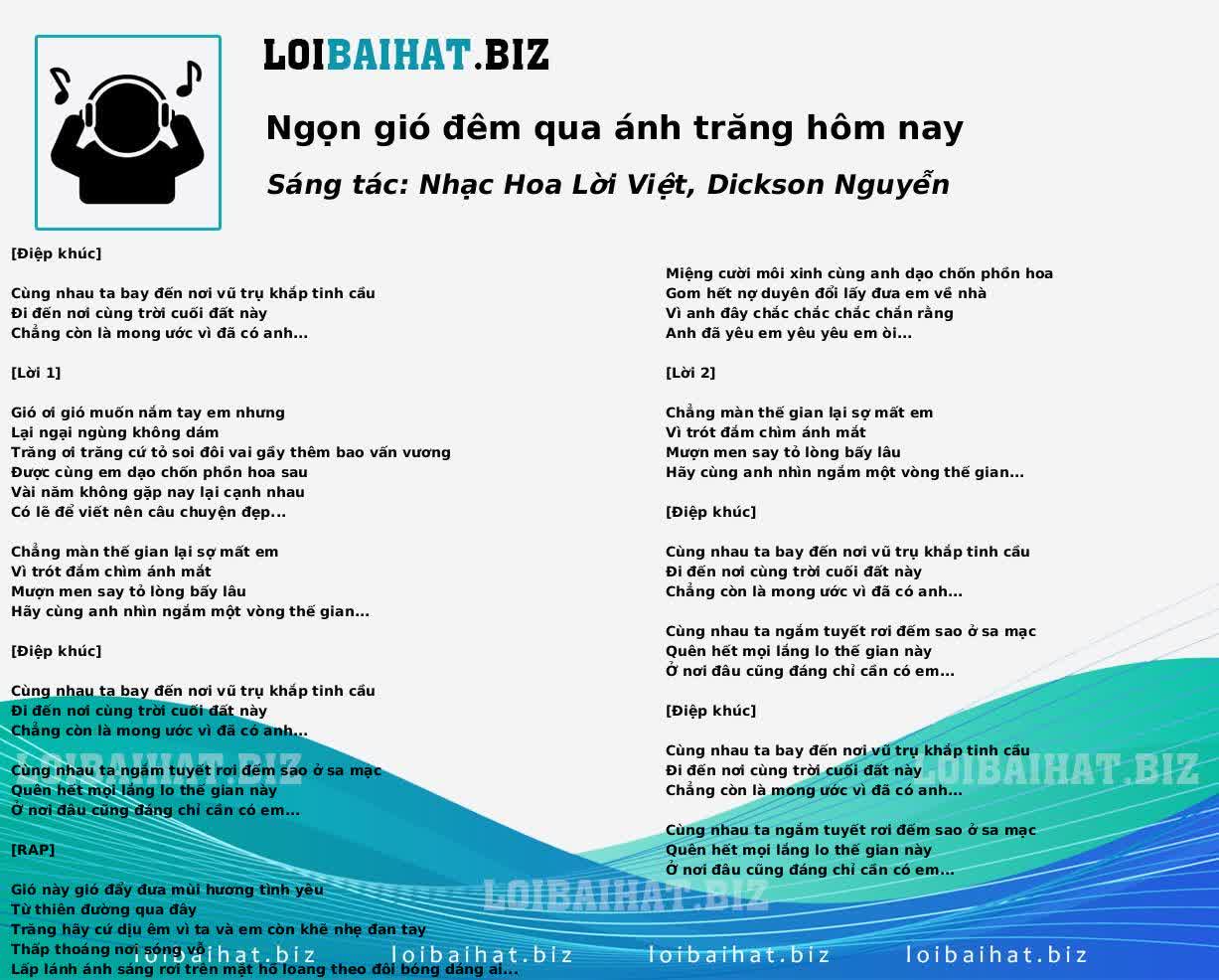 Ngọn gió đêm qua ánh trăng hôm nay