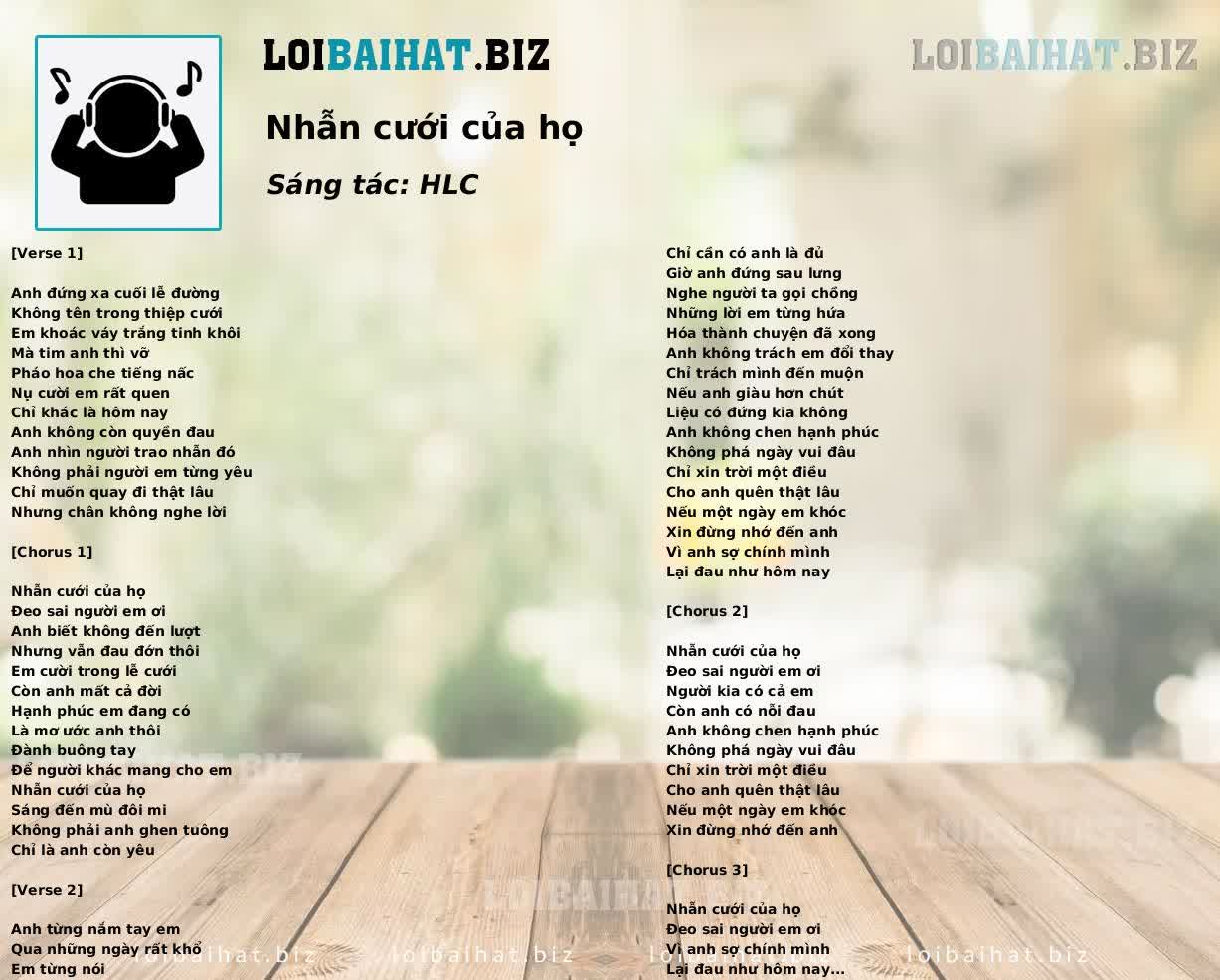 Nhẫn cưới của họ