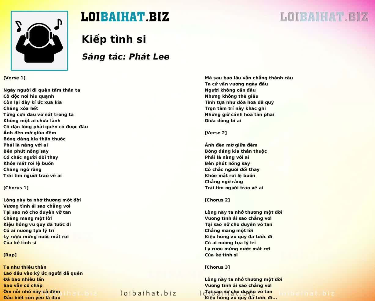 Kiếp tình si